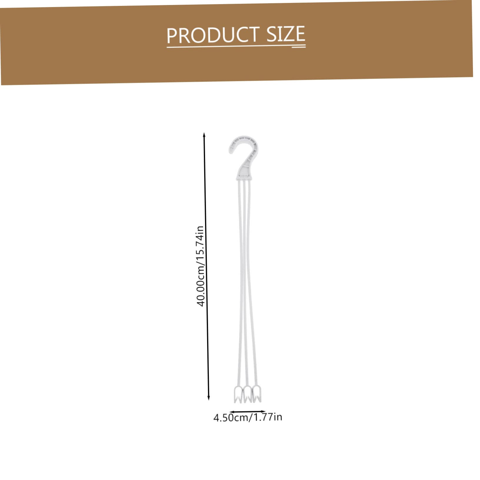 Crochets Suspendre en Plastique Blancs 50pcs pour Plantes, Fête Estivale