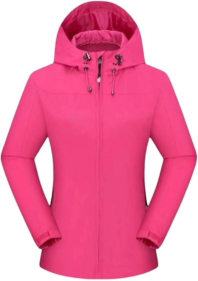 Women Fleece Jacket Winter Warm Waterproof Windproof For Hiking Camping Climbing Skiing Outdoor