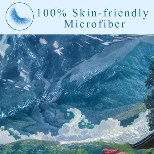 Couverture Mount Fuji chaude 150x100 cm pour lit et canapé - 4
