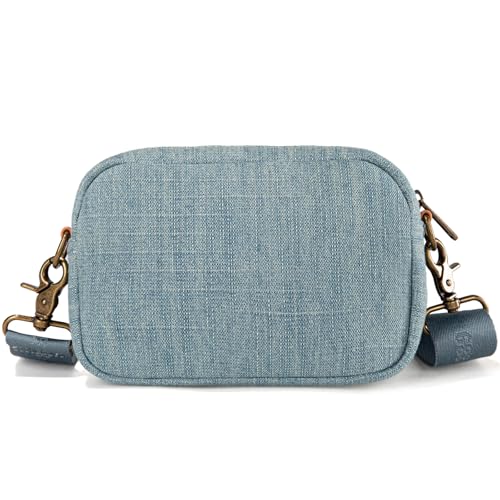 Image of Montana West x Lee Denim Small Crossbody Bags for Women Cute Shoulder Handbag with Headphone Pouch