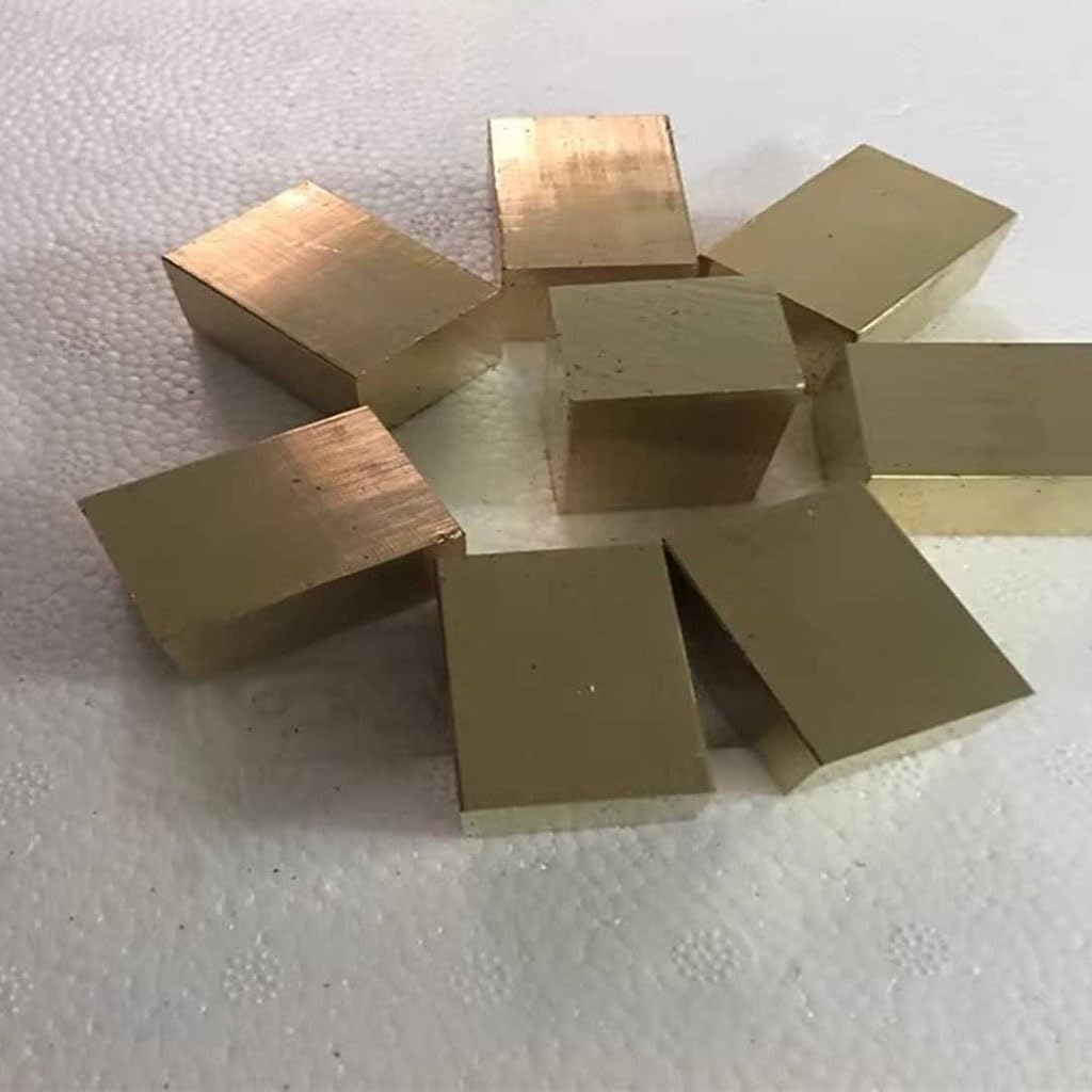 Blok mosiężny H59 - Kwadratowy pasek mosiężny o wysokiej wytrzymałości do różnych zastosowań, 1 szt(20x20x200mm)