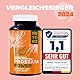 NUTORI - Prostata Kapseln hochdosiert - Kürbiskern- & Sägepalmenextrakt - 120 Kapseln mit Vitamin E, Zink, Selen und Brennnesselwurzelextrakt - 700 mg Kürbiskernextrakt - Vegan - Made in Germany