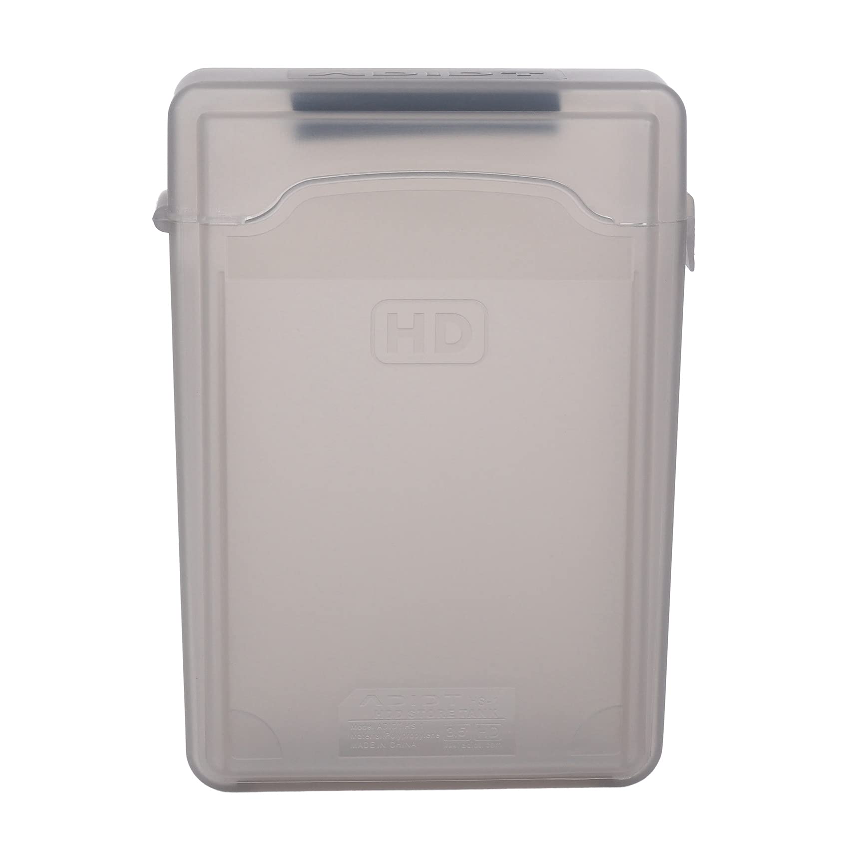 Lizusidtsy 5pcs 3.5 inch IDE SATA HDD Hard Drive Disk Plastic Storage Box Case Enclosure, Gray, 108488