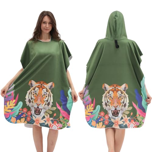 Saída de praia feminina com estampa gradiente boêmia, poncho de verão leve para roupa de banho e praia