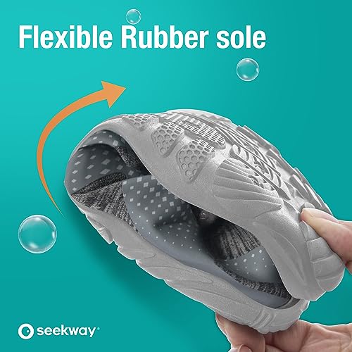 Image of SEEKWAY Mens Womens Water Shoes Quick-Dry Aqua Sock Barefoot Athletic Sports Shoes for Outdoor Beach Swim surf Walking Diving Boating Hiking Pool