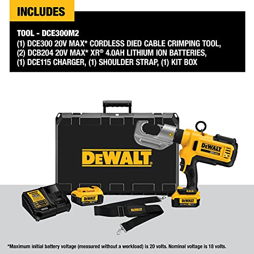 DEWALT 20V MAX Battery Powered Cable Crimping Tool #TOP23