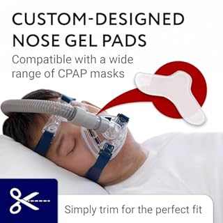 Impresa Nasal Gel Pads for CPAP Mask Compatible with AirSense 11 Machines & CPAP Supplies - 5 Count Trim-to-Fit Silicone Nose Pads - Reduces Irritation & Nasal Guard Comfort