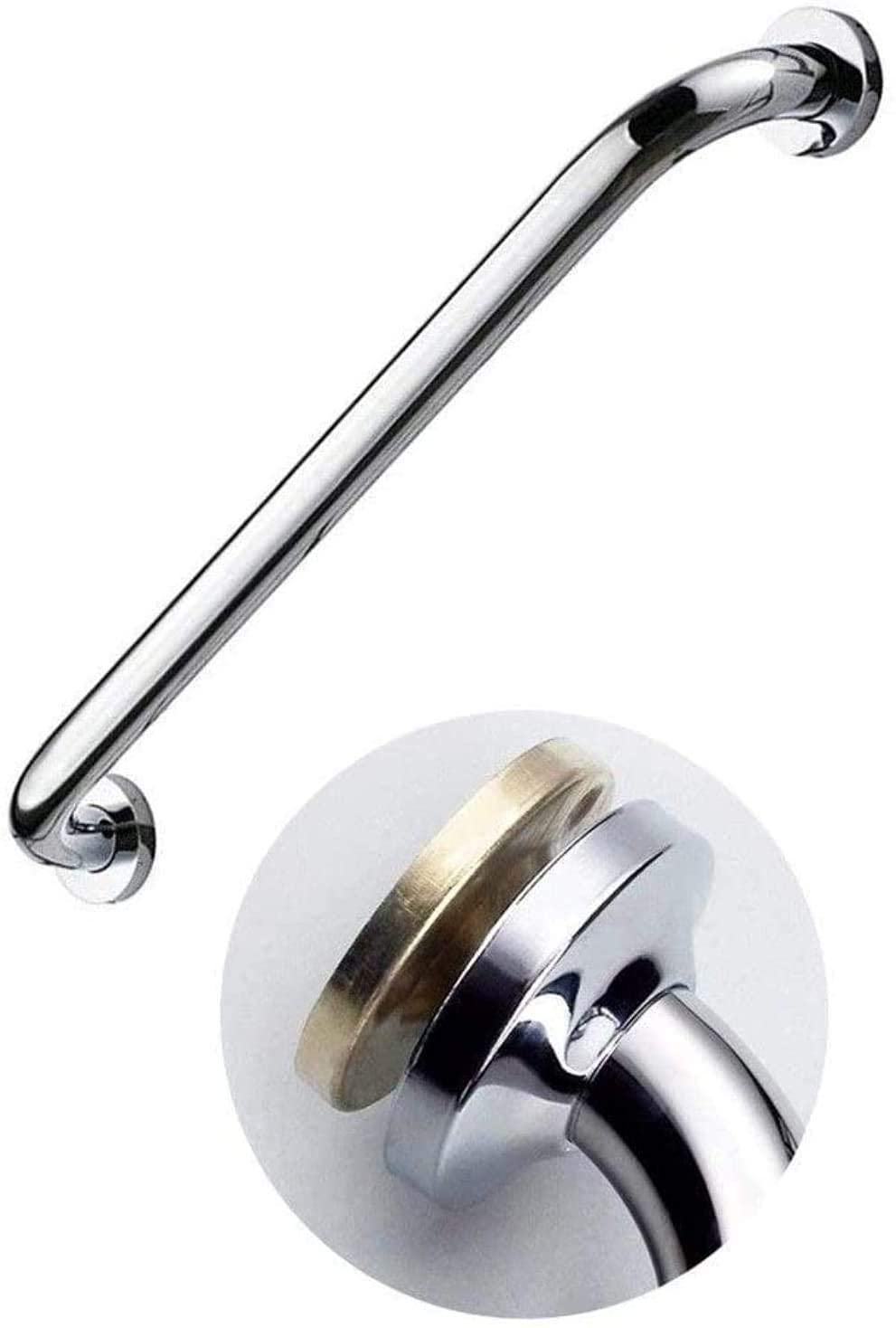 SBTXHJWCGLD Asideros Asideros Latón Pulido Asideros Ducha, Soporte de Seguridad Pasamanos Baño y Bañeras Asistido al Inodoro Agarre Antideslizante Accesorios de baño, Sier, 57Cm