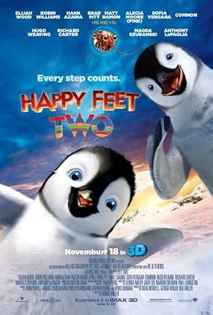 HAPPY FEET TWO - 11.5"X17" Original Mini Movie Poster 2011 Robin Williams