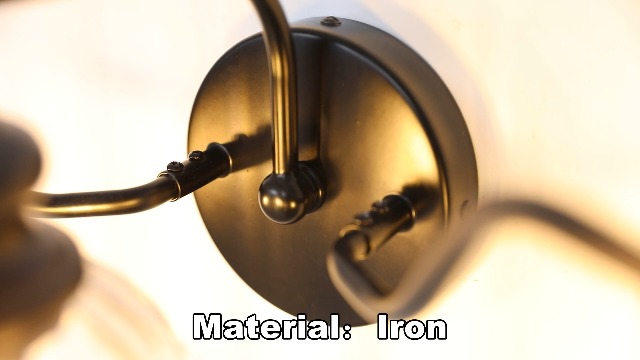 Image of Piepooye Modern Bathroom Light Fixtures 3 Lights Black Vanity Light with Glass LampShade E26 Bulb Indoor Vanity Light Over Mirror for Bedroom Farmhouse Kitchen