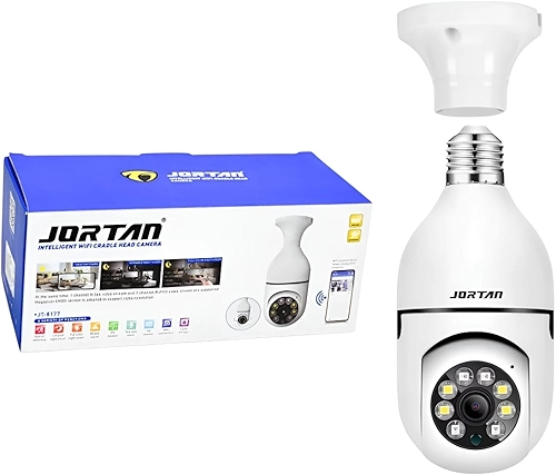 Câmera Lampada Espiã de Segurança Wifi Giratória 360º IP Visao Noturna, APP Yoosee, Jt-8177