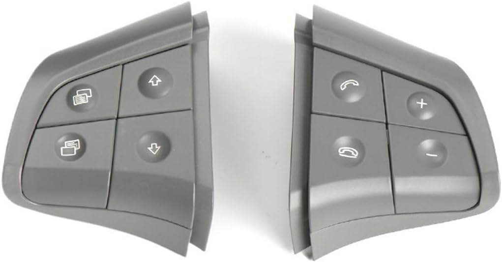 Car Multi-Function Steering Wheel Switch Button Kit Control Key Compatible with Mercedes W164 W245 W251 Compatible with Benz GL ML R B Class(Model B Black)