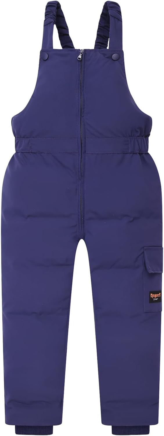 Toddler Snow Pants Baby Girl Skiing Suit Boy Bibs Snowsuits 1-5T Winter Clothes