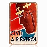 Photo Gallery keowhsf targa metallica civil air patrol, decorazione da parete per aeroplani, regalo retrò per gli appassionati di storia, casa, ufficio o grotta degli uomini, poster in latta 20,3 x 30,5 cm Photo Gallery keowhsf targa metallica civil air patrol, decorazione da parete per aeroplani, regalo retrò per gli appassionati di storia, casa, ufficio o grotta degli uomini, poster in latta 20,3 x 30,5 cm