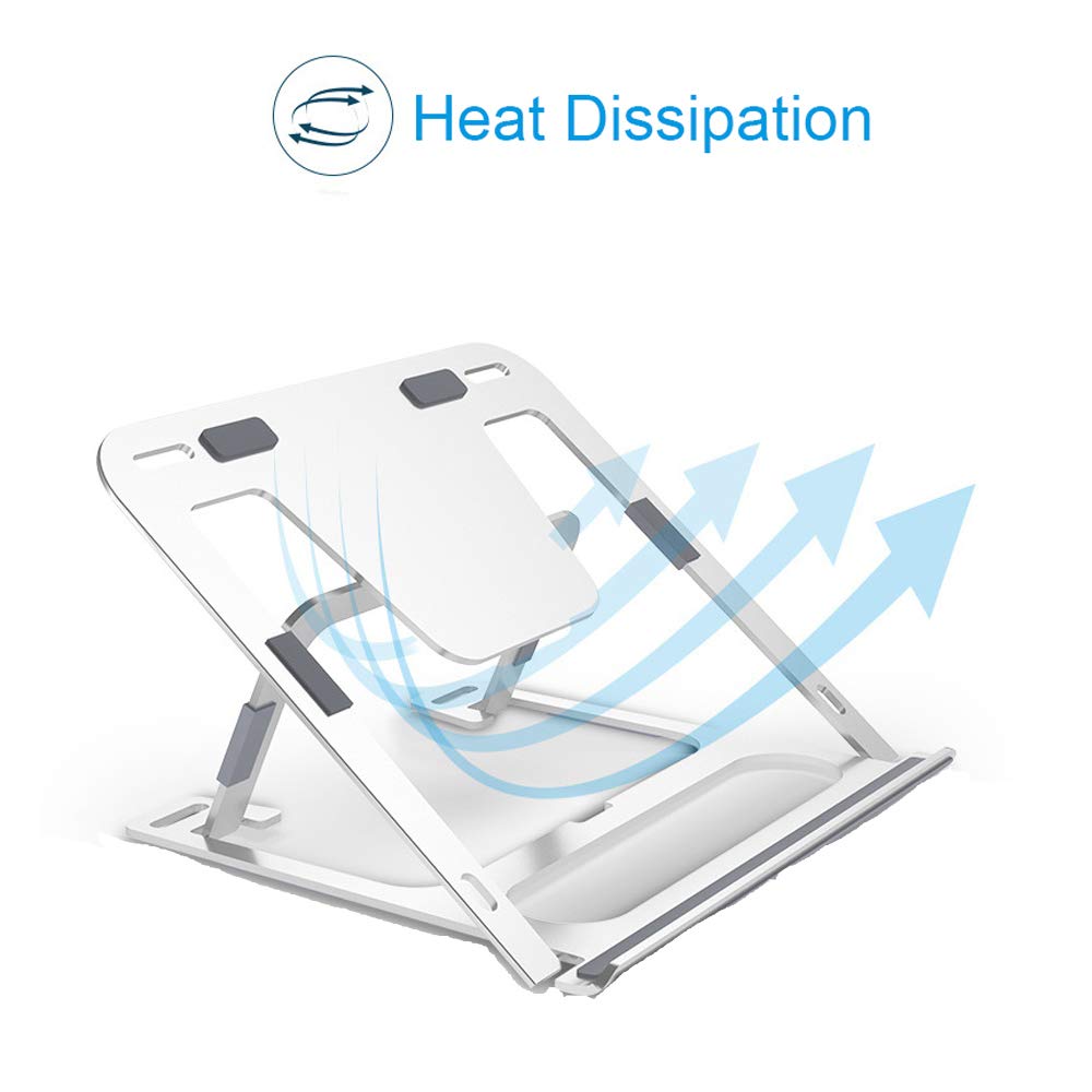 Laptop Stands 11-17 Inch Laptop Holder Aluminum Folding Adjustable Lap Desk Non-Slip Computer Cooling Bracket with Storage Bag