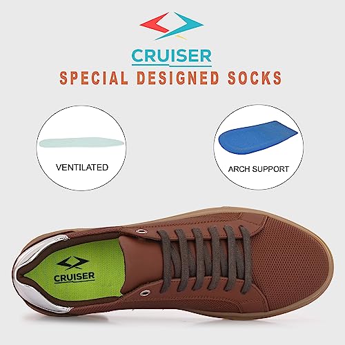 Image of Cruiser Mens Casual Shoes|Sleek, Stylish, and Ready for Anything Sneaker |Comfortable Trendy Minimal Design Sneakers with Super Comfort Ultra Cushioned Padding (2624)