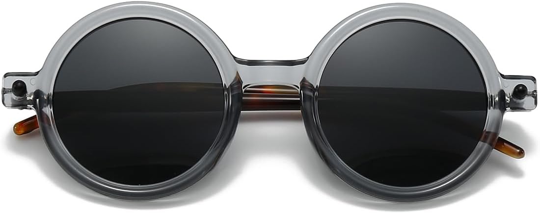 JOVAKIT Polarized Retro Round Sunglasses for Women Men Vintage Trendy Oversized Circle Sun Glasses UV400 Protection - Image 2