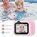 mafiti Kids Waterproof Camera Underwater Camera 10FT with 32GB Card Floatable Pool Toys Gifts for Kids Age 4-12 26MP Photos 1080P HD Videos Children Selfie Digital Camera Pink