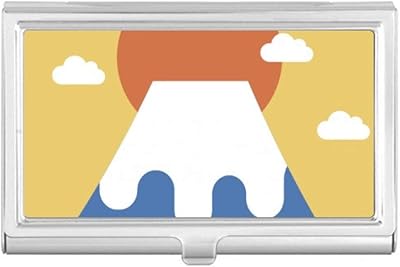 Local Japanese Sun Rise Business Card Holder Case Pocket Box Wallet