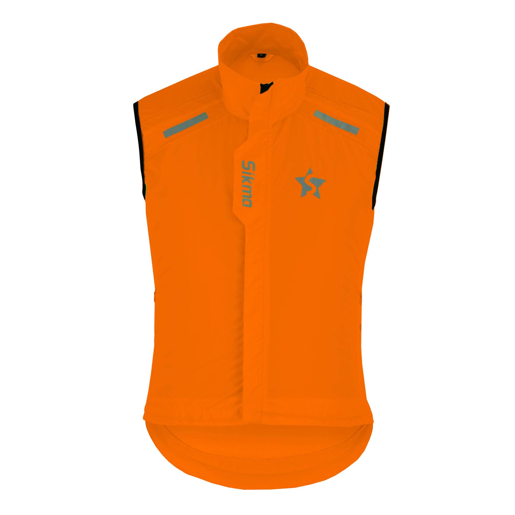Sikma Unisex Orange Men's Women Cycling Gilet Shower Windproof Running Hi-Viz Vest Cycle Jackets (Orange/Xs)