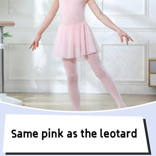 Dipug Ballet Tights For Girls Dance Tights Toddler Pink Ballet Tights Girls Thick Soft Footed Kids Ballet Tights, 5-8 Years, 1 Pack #TOP2