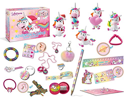 Calendario de adviento CRAZE con juguetes de unicornio y 24 sorpresas de Navidad 4