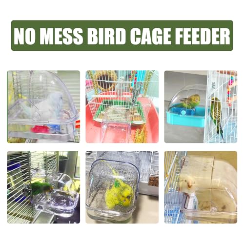 image for WQY GroceryShop Bird Bath for Cage, Cleaning Pet Supplies Cockatiel Bi