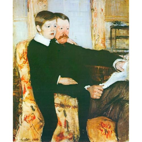 Impression giclée Cassatt tableau Alexander J. Cassat grand format 61x81