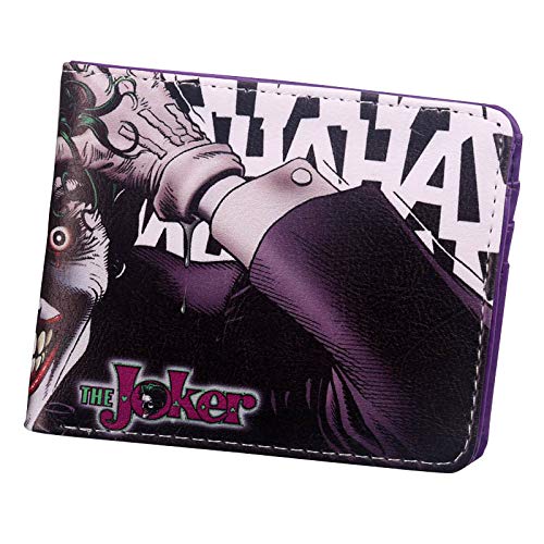 Preisvergleich Produktbild CCTXUE Geldbeutel Männer Portemonnaie Frauen Leder RFID Geldklammer Münzfach Karten Kreditkartenetui Anime Kartenetui Geschenk Mini Herren Reisebrieftasche PU Suicide Squad,J-07