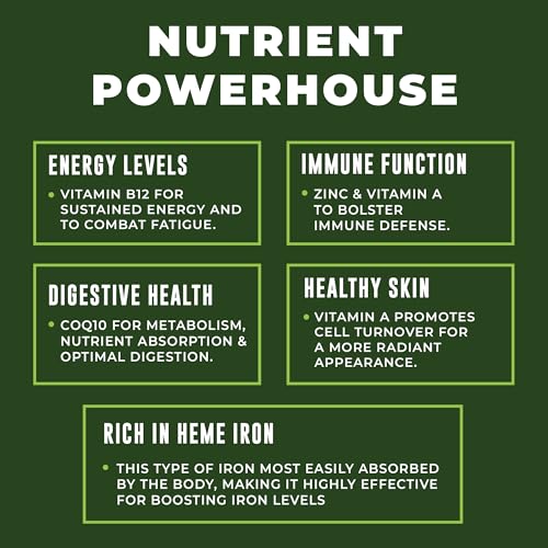 Beef Organ Supplement Grass Fed - 7 Beef Organs Complex from New Zealand - Liver Heart Pancreas Kidney Lung Spleen Bone Marrow - Non-GMO, No Fillers, Hormone & Antibiotic Free - Carnivore Diet - 180ct