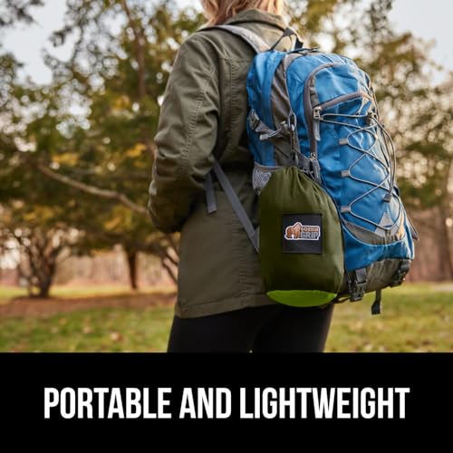 image for GORILLA GRIP Durable Camping Hammock with Heavy Duty Tree Straps, Port