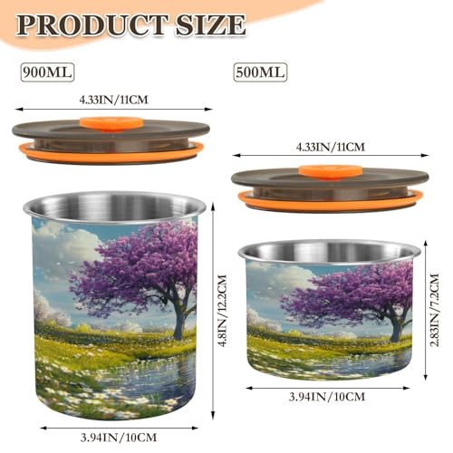 Envase hermético para café de acero inoxidable 900 ml ATTX miniatura 2
