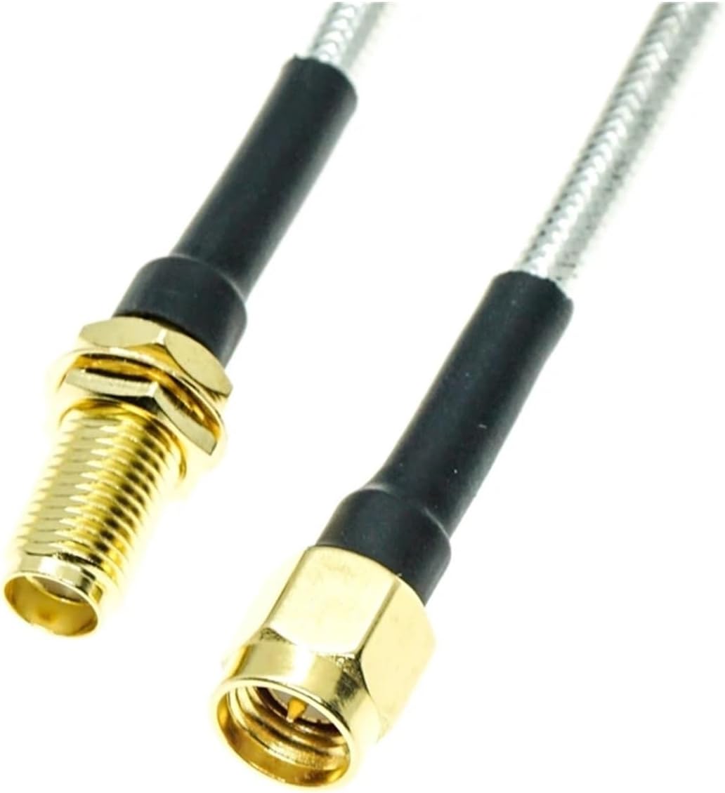 SMAオス - SMAメス バルクヘッドコネクタ RG402 RG-402 セミフレキシブル同軸ケーブル 0.15インチ 50ohm