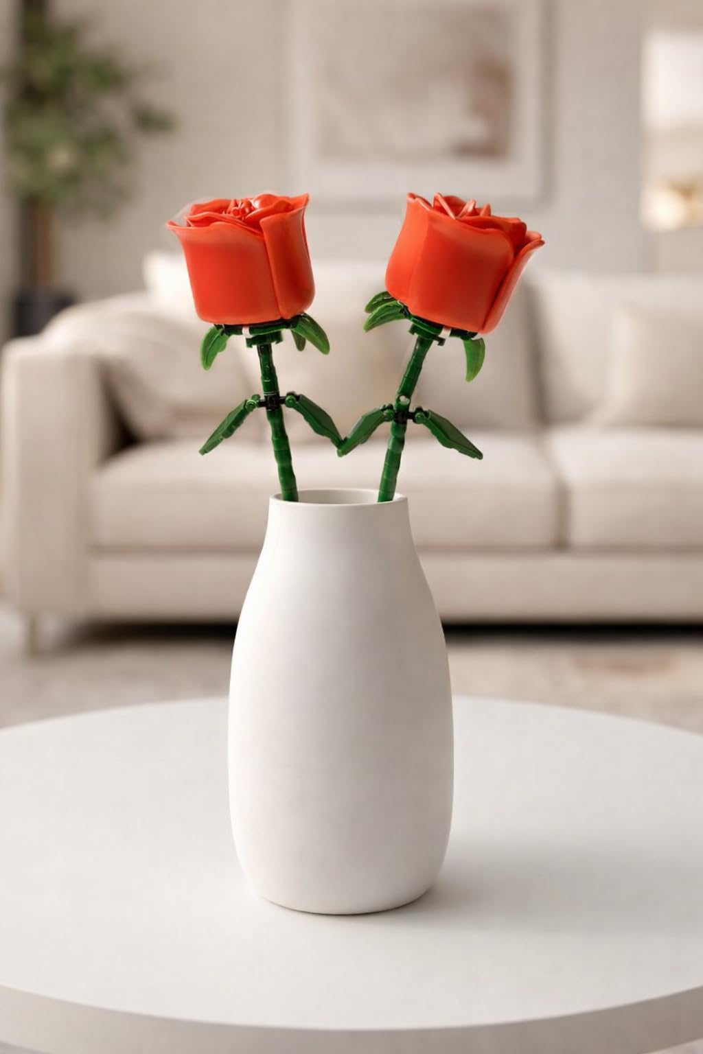 2 Flores Rosa Eterna | Flowers Botanic Bloques de Construcción Adultos | Flores Artificiales Decoracion Hogar | Maquetas para Construir Adultos , Regalos San Valentin, Dia Dos Namorados, Regalo madre — view 3