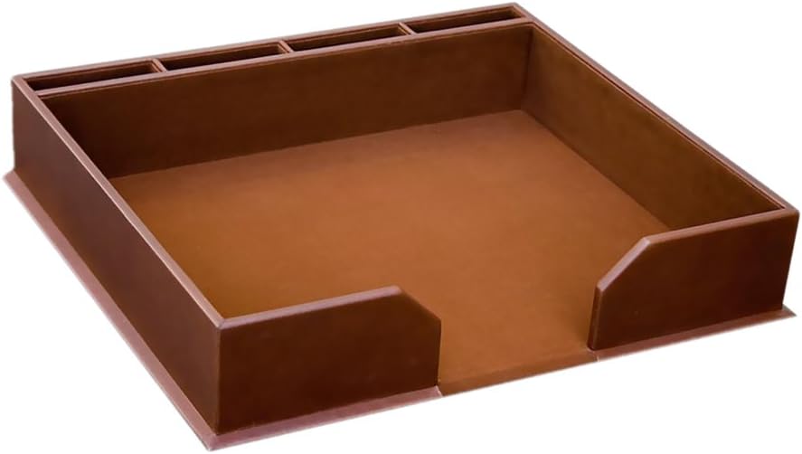 Dacasso Leather Conference Pad Holder, Rustic Brown (A3280)