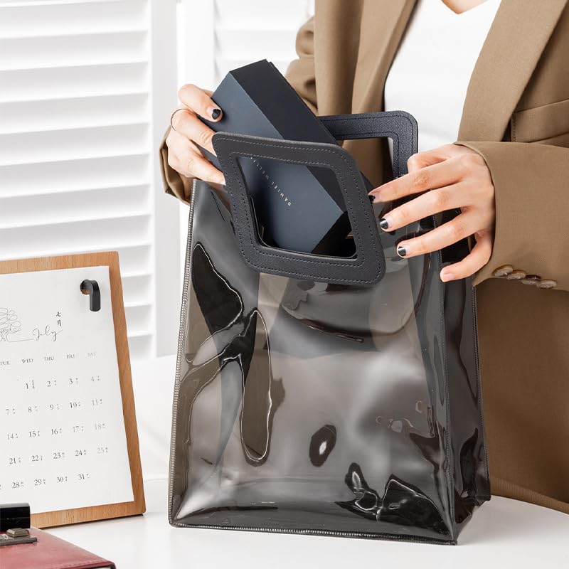 Sac de courses réutilisable haut de gamme avec poignées cuir - 5