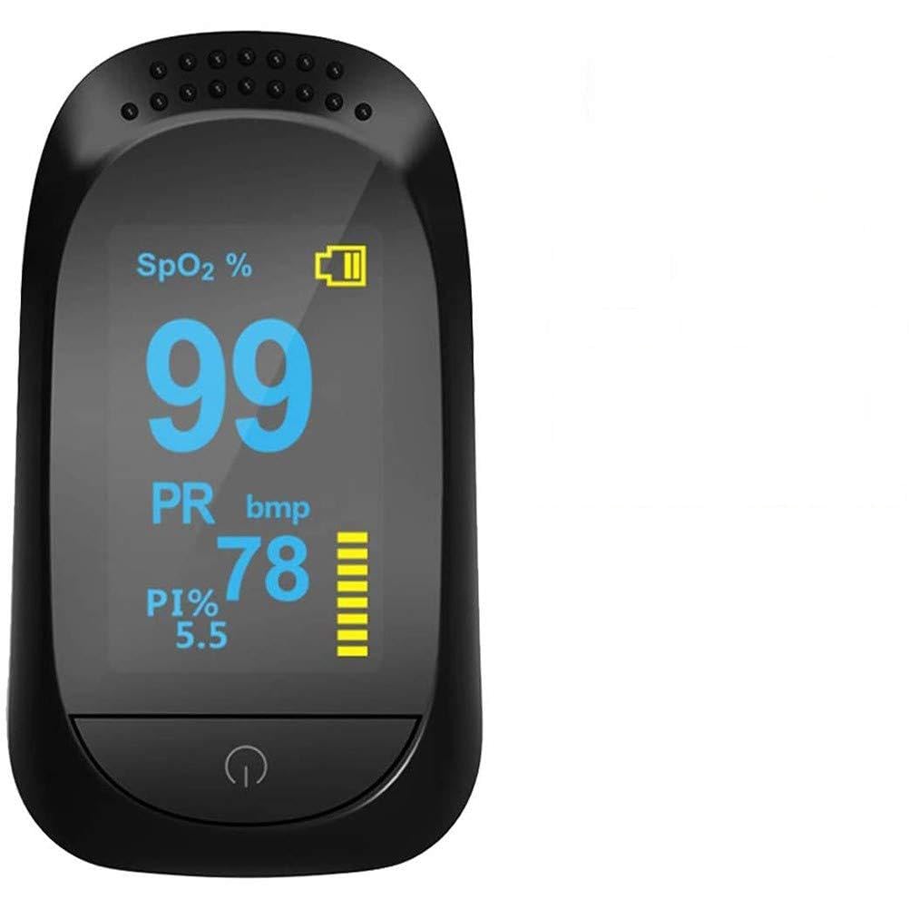 Pulsossimetro da Dito,Portatile Saturimetro con Display LED Ossigeno Saturimetro Monitoraggio Cardiofrequenza per Saturazione di Ossigeno e Frequenza del Polso