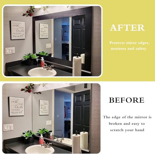 Teemall 10M Black Wood Grain Removable PVC Waterproof Border Wall Decor Removable Self Adhesive Kitchen Bathroom Tiles Sticker Wallpaper 4.2x390 (4inch) by Teemall - Image 2