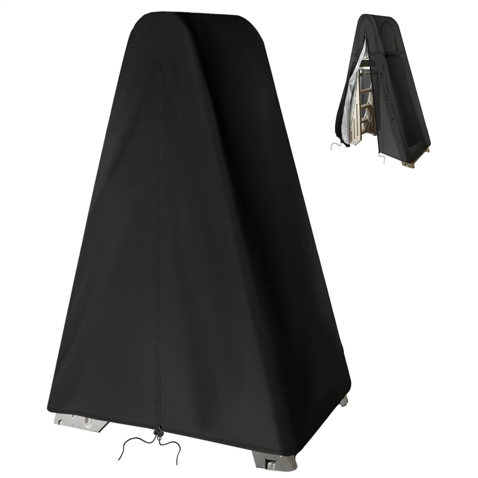 Copertura Per Scale Pieghevoli - Impermeabile E Traspirante, Custodia Protettiva Per Interni Ed Esterni (Argento, 50x195 Cm)