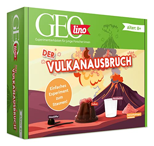 GEOlino 67079 GEOlino Der Vulkanausbruch | Bringe Deinen eigenen Vulkan zum Ausbruch | Ideal als Einstieg in die Chemie | Ab 8 Jahren
