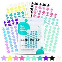 BUTBU 400 Stücks Sternförmiges Pimple Patch, Hydrokolloid Pickel-Patch Unsichtbare, Tag & Nacht 2-in-1 Akne Pflaster,mit Salicylsäure & Teebaumöl & Centella Asiatica,Wasserdicht Atmungsaktiv-10 color
