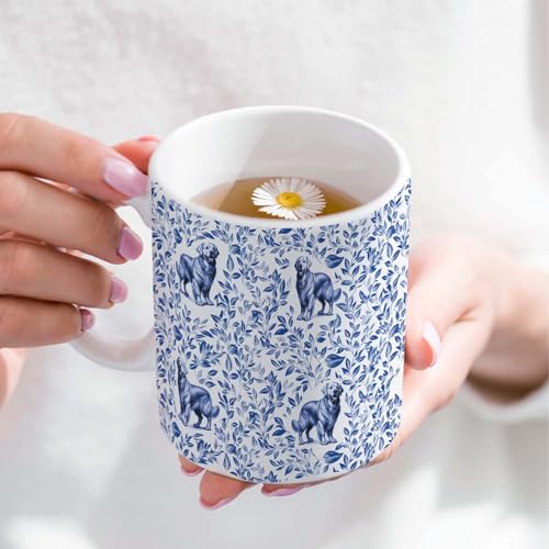 Taza de porcelana con diseño Golden Retriever 11 oz miniatura 4