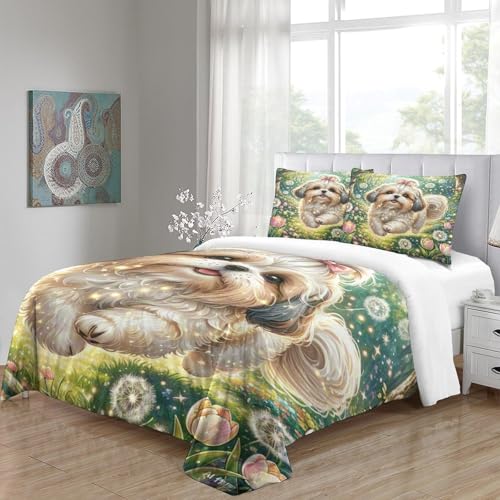 Parure housse de couette Shih Tzu en microfibre supérieure - 5