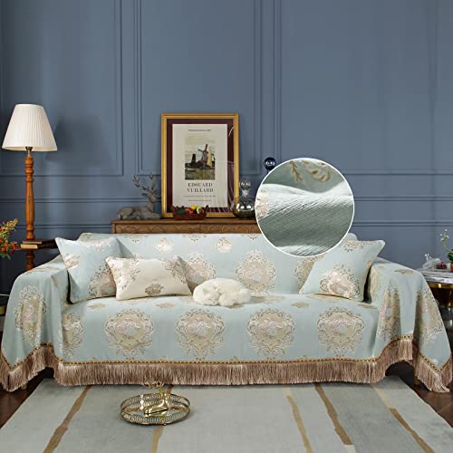 Stacypik 1 Pc Textured Woven Jacquard Universal Sectional Couch Covers Durable Sofa Cover For 3 Cushion Couch Furniture Covers For Dogs Washable Tassel Sofa Cover Blankets For Living Room(71" X 150") #TOP22