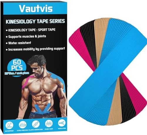 60 Pieza Kinesiotape, Kinesio Tape, Cintas Kinesiologicas Imperme...