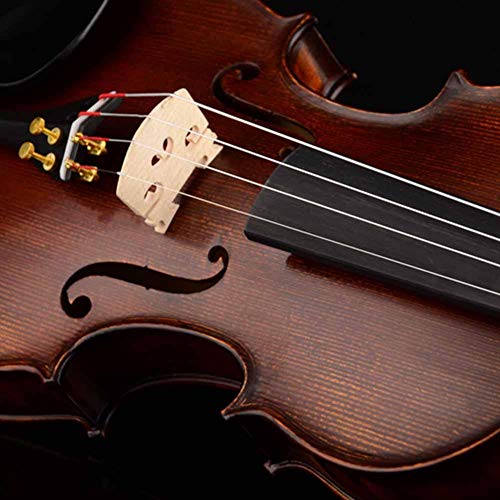 Drfeify Maple Violin Bridge, 5PCS 3/4 1/2 1/8 1/4 Size Violin String Bridge for Acoustic Violin Parts (1/8) - Image 2