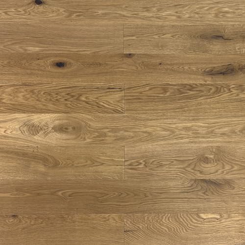 TRECOR® Parquet en chêne brossé, chanfreiné, incolore, huilé, système de clic Drop Down...