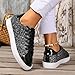 Casual Shoes for Women 2025,Women's Fashion Rhinestone Slip On Sneakers Casual Comfort Platform Walking Shoe Cute Glitter Loafers Black