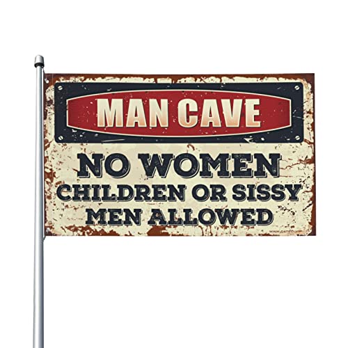 Drapeaux amusants pour dortoir universitaire Man Cave poster cool toilettes