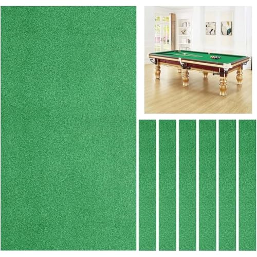 Feutre de billard durable bleu 2,7 m avec 6 bandes de fond pour table de salon